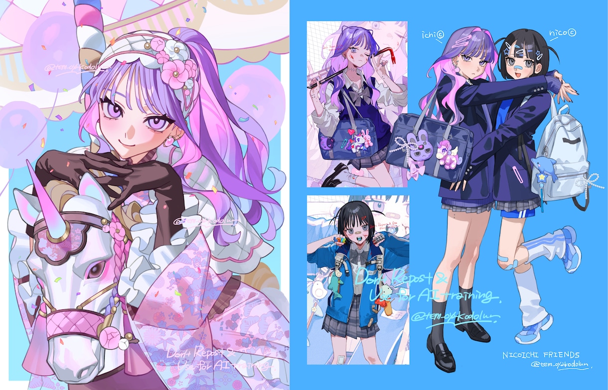 厚塗り・水彩系SNSアイコン、1枚絵お描きします かわいい・かっこいい系、闇・病み系の人間を描くのが得意です！ イメージ4