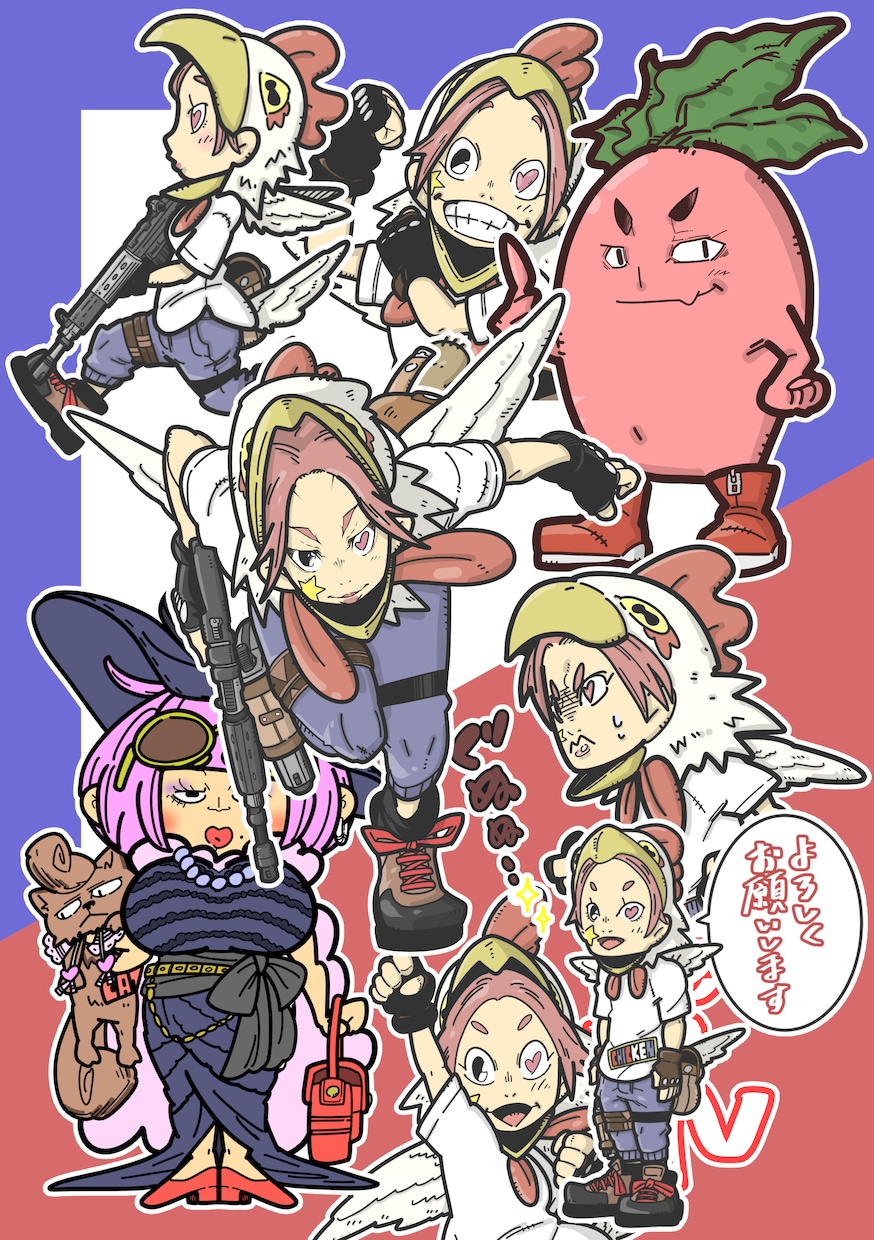 あなた専用LINEスタンプ製作します 似顔絵・動物等、要望にお答えしたスタンプ製作いたします イメージ1