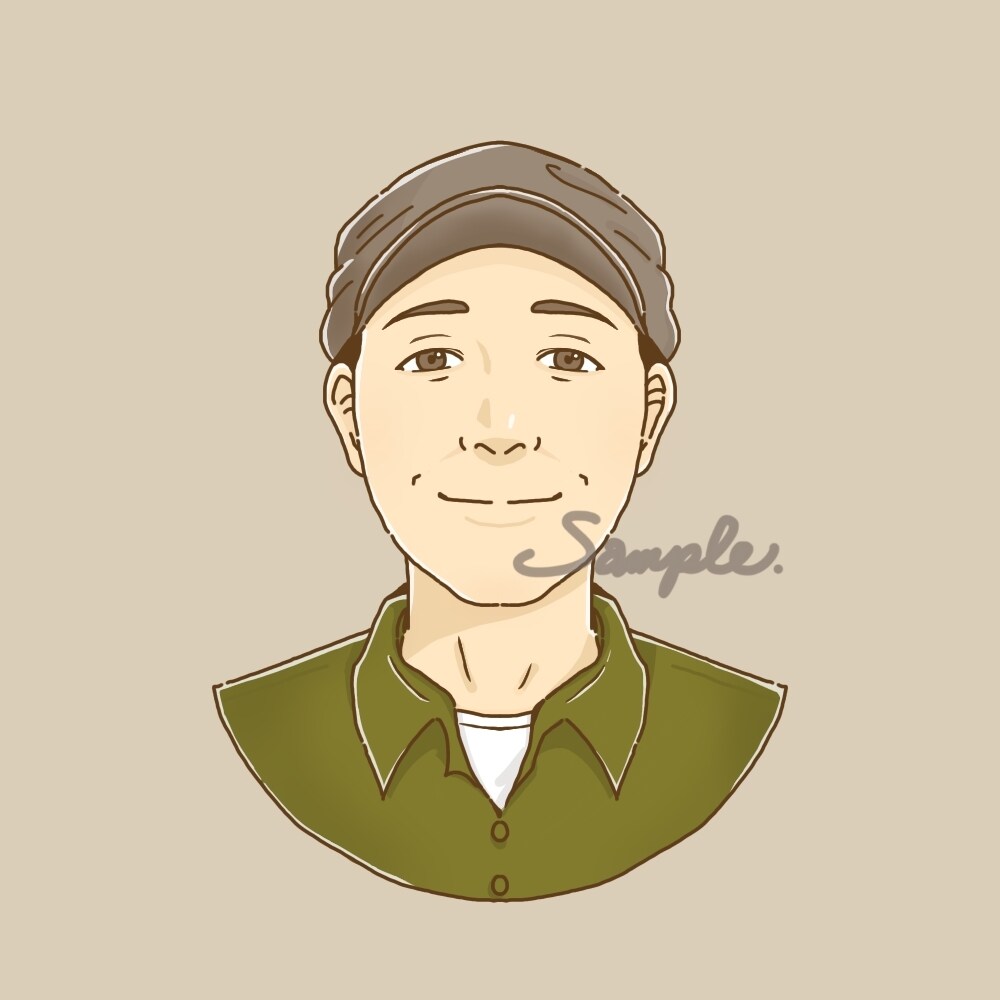 ほどよいおしゃれ感の似顔絵やSNSアイコン描きます シンプルすぎず甘すぎない、ほどよいおしゃれ感のイラストです イメージ8