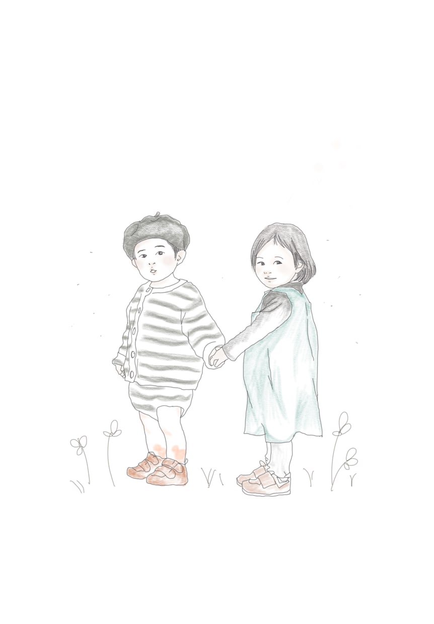 写真から優しい鉛筆タッチの似顔絵を描きます 何気ない一枚を、やさしい思い出に変えます イメージ4