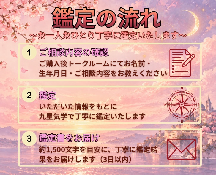 復縁・やり直し｜九星気学で寄り添い鑑定します 「なぜうまくいかなかったか」を読み解き、次の一歩を照らします イメージ7