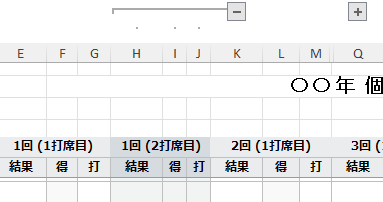 スマホ対応！草野球ソフトの本格成績管理表提供します OPS等プロ並みの分析！面倒な特殊打点も一発で完全自動判定 イメージ9