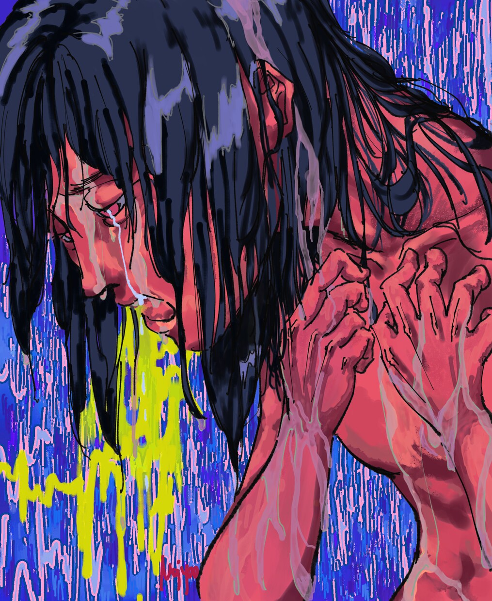 インパクトの強いイラスト制作承ります 力強く雰囲気のある絵を描きます！SNSアイコン/広告など イメージ5