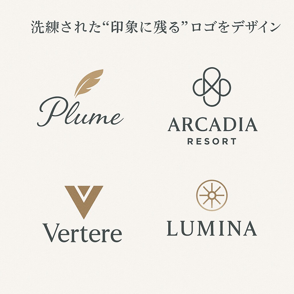 上品で洗練された"印象に残る"ロゴをデザインします あなたのブランド価値を最大限に引き上げるデザインをお届け。 イメージ2