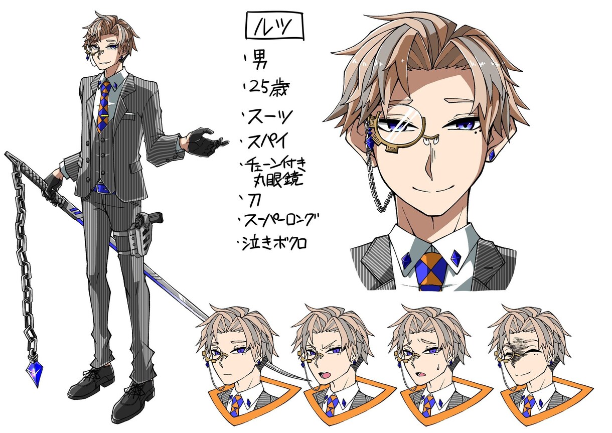 少年漫画風の立ち絵かきます TRPGや配信などに使える、躍動感のある立ち絵になります！ イメージ3