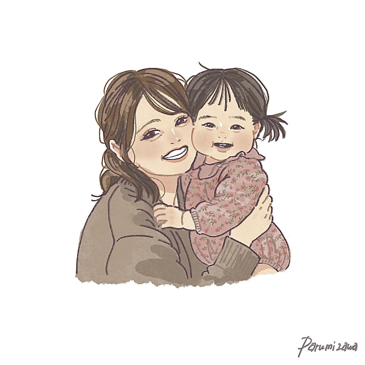 赤ちゃんの似顔絵イラストを描きます リアルすぎず・デフォルメしすぎない優しいタッチの似顔絵です。 イメージ7