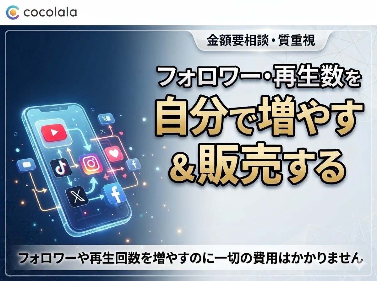 フォロワー・再生数をビジネスを伝授します 本サービスはその後の費用は一切かかりません。 イメージ1