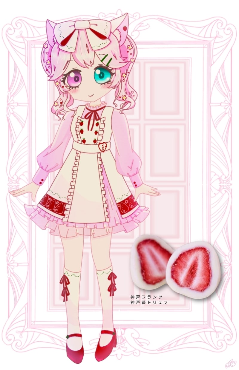 お好きなチョコモチーフの立ち絵イラスト描きます VTuberイラスト多数経験あり！細かい衣装も得意です！ イメージ1