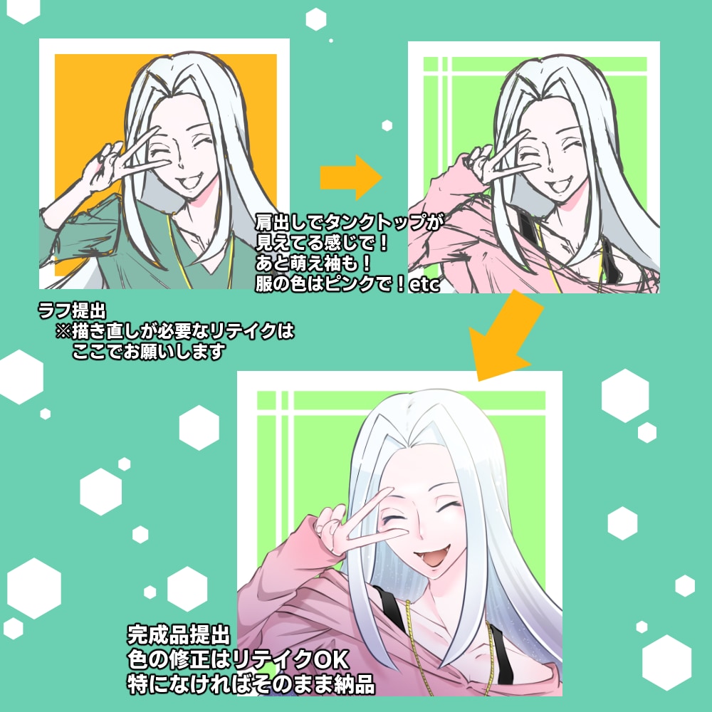 SNSや各種サービス用 アイコン描きます イケメンから可愛い子、デフォルメまで イメージ6