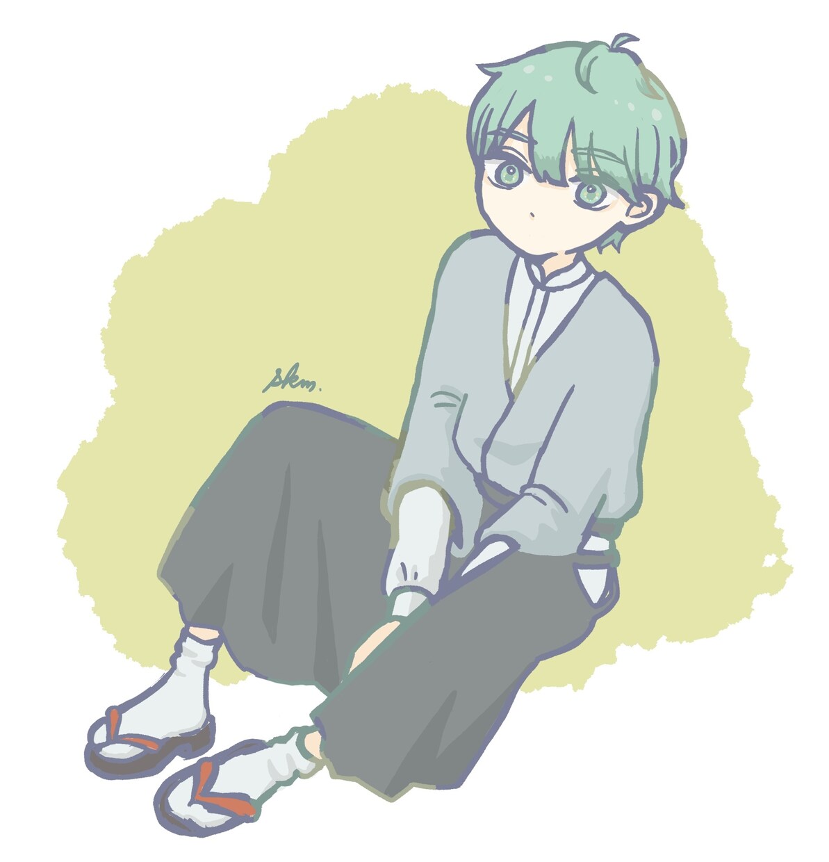 全身イラストを描きます ポップでゆるく淡いイラストを描きます！ イメージ8