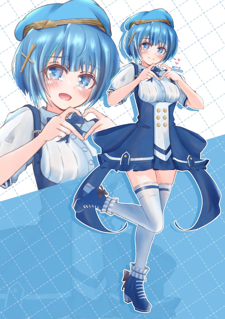 かわいい女の子のイラストを制作します アクスタ用データ、他グッズ系対応データとして作成します！ イメージ7