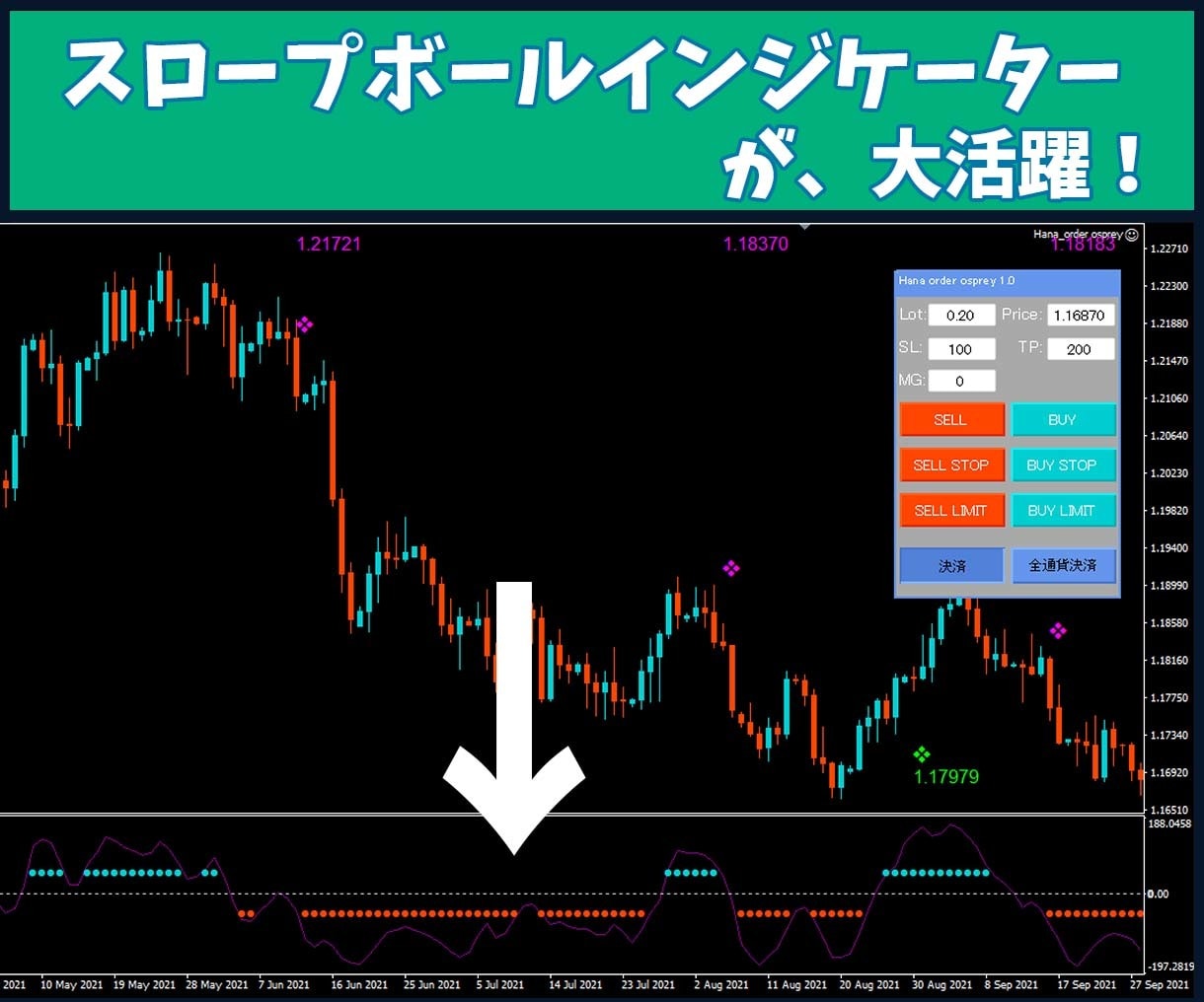 日足の極【スイングナビゲーターFX】納品します 指値注文ソフト【オーダーオスプレイ】も完成！専業目指せます イメージ2