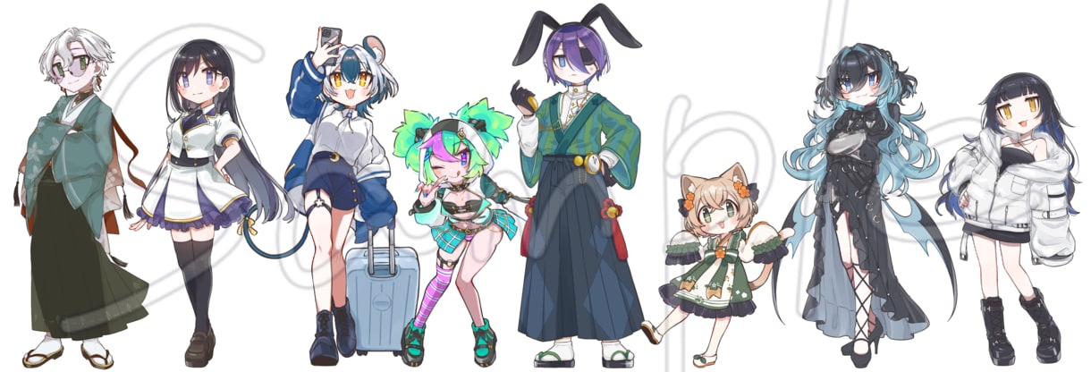 使いやすい立ち絵イラスト製作致します 特徴的なデザインが欲しい方向け イメージ4