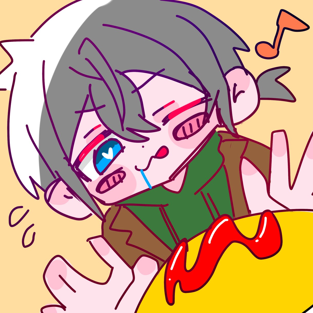 SNSアイコン用のイラスト描きます 1人5枚までご依頼可能です！お気軽にどうぞ イメージ2