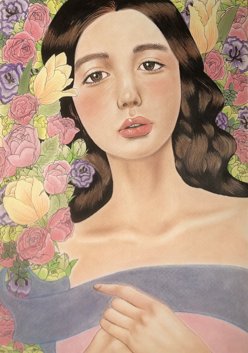 化粧品で似顔絵描きます 化粧品で似顔絵をお描きします。チラシ、DMデザイン承ります！ イメージ8