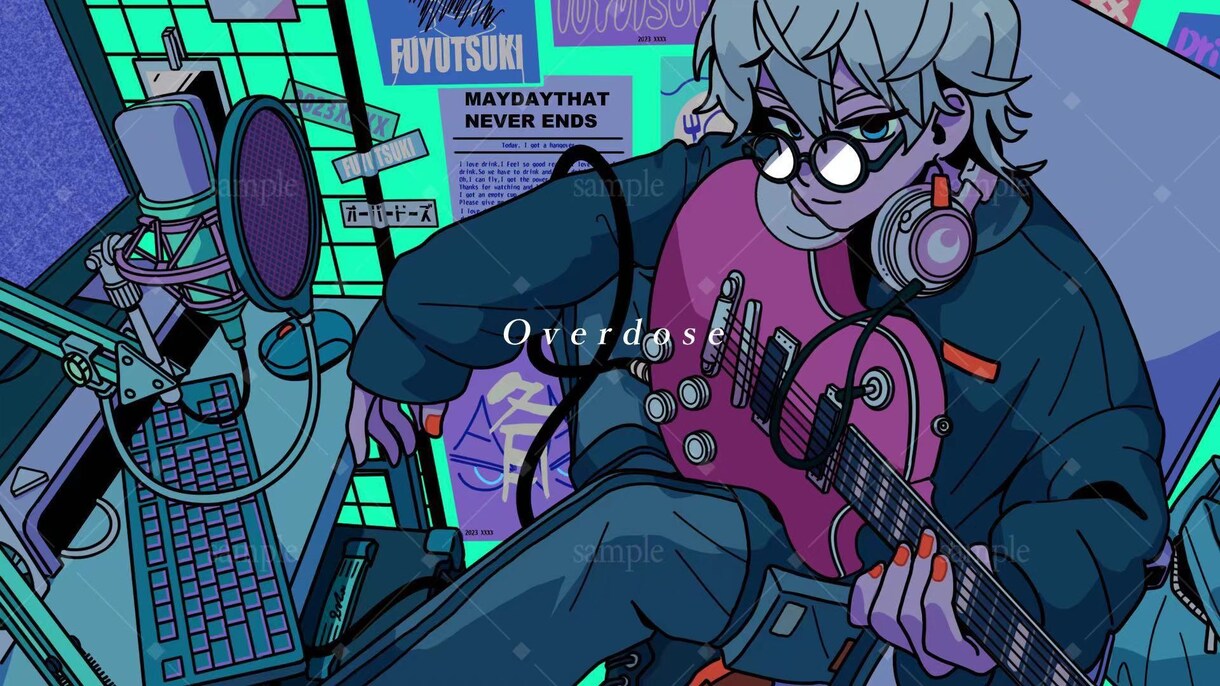 歌ってみた系イラスト描きます ｜商用OK 差分あり Vtuber様にオススメ イメージ1