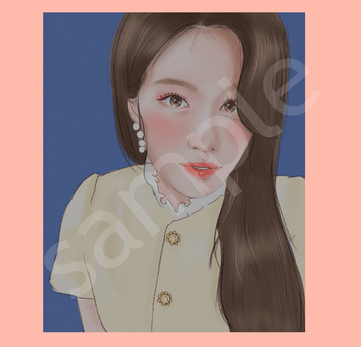艶のある可愛い似顔絵を描きます プレゼントやアイコンに、いかがですか？ イメージ1