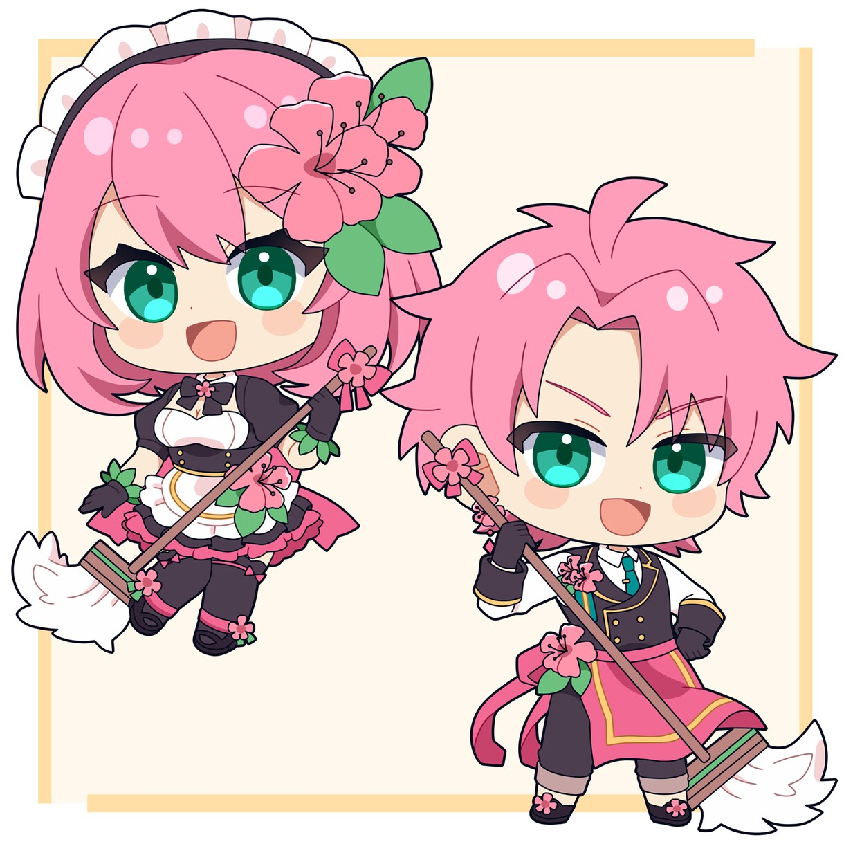 商用利用無料！可愛いミニキャライラスト制作します 配信用・グッズ用にもOK！かわいいミニキャラ制作します！ イメージ4