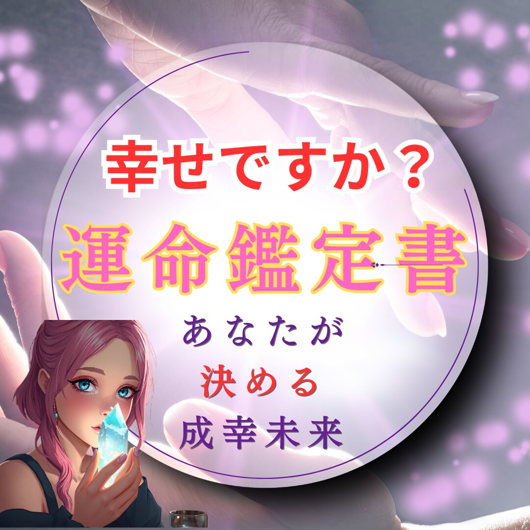 あなた専用！未来が動くデジタル鑑定書をお届けます 恋愛　仕事　金運を徹底鑑定します。 イメージ1