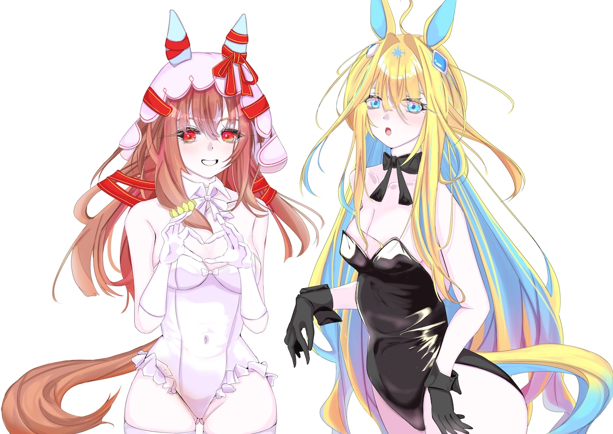 立ち絵やSNSアイコン等、イラスト制作承ります 1次創作、2次創作、Vtuber等OK！キャラデザもします！ イメージ1