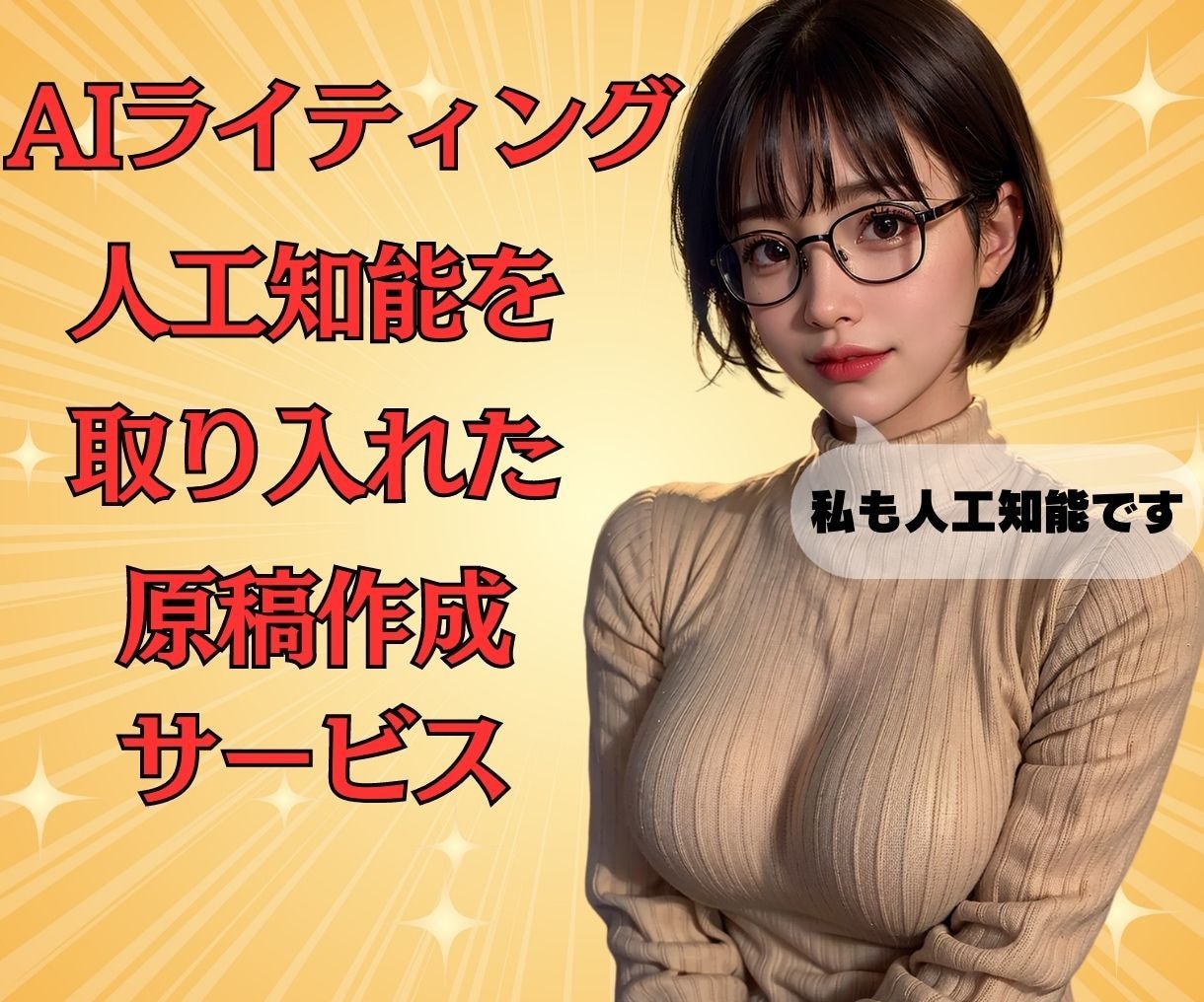 AIライティングを取り入れた原稿を作成します あなたの労力を使わずに原稿を手に入れることができます！ イメージ1