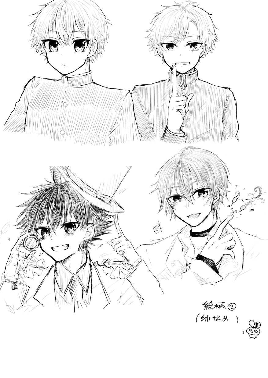 イラストの線画を代行いたします 線画が苦手な方や線画のみ描いて欲しいという方におすすめです イメージ6