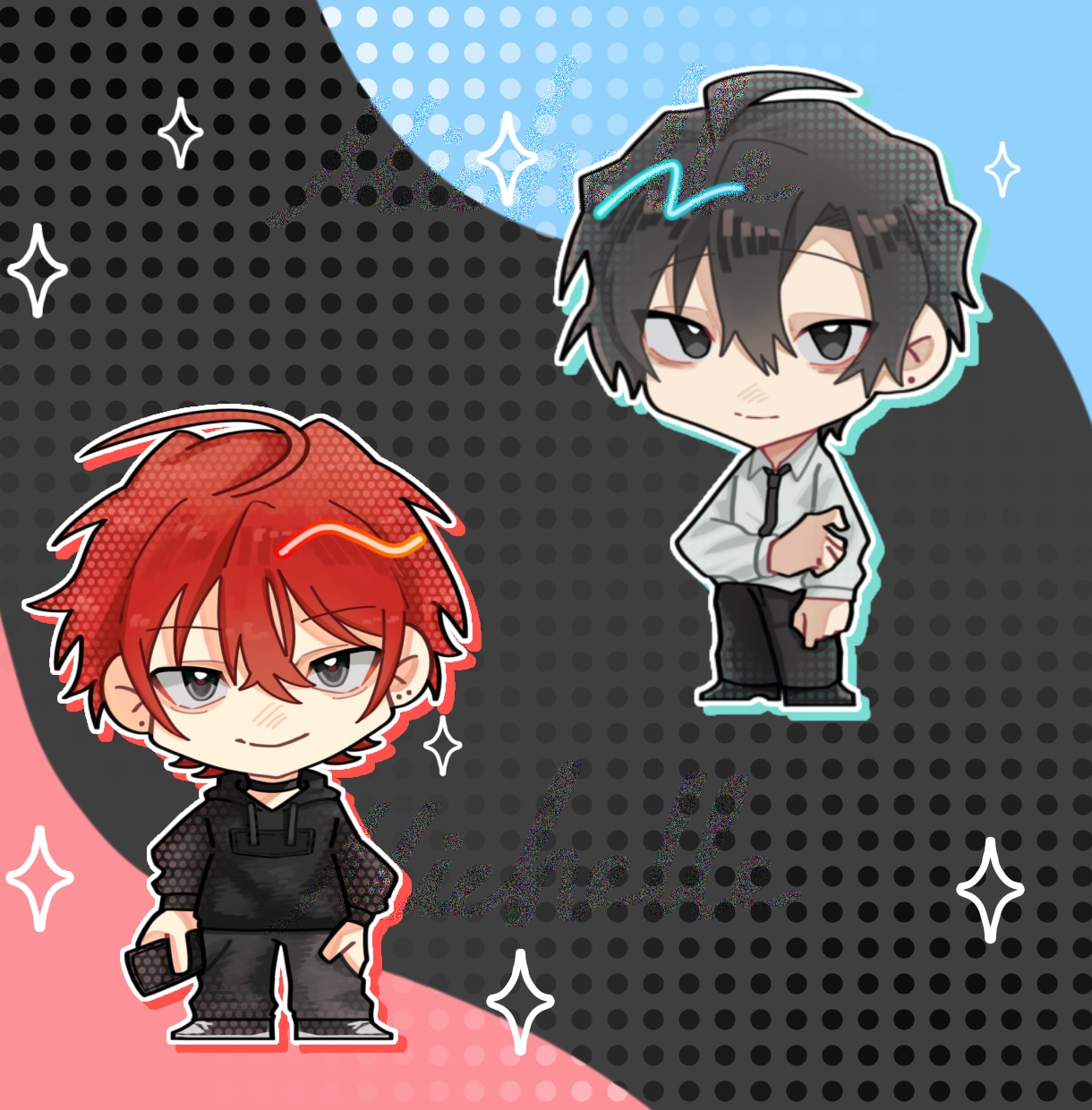 安くて短納期  デフォルメキャラ制作します 2頭身で手が大きい、かわいい立ち絵を制作致します イメージ3