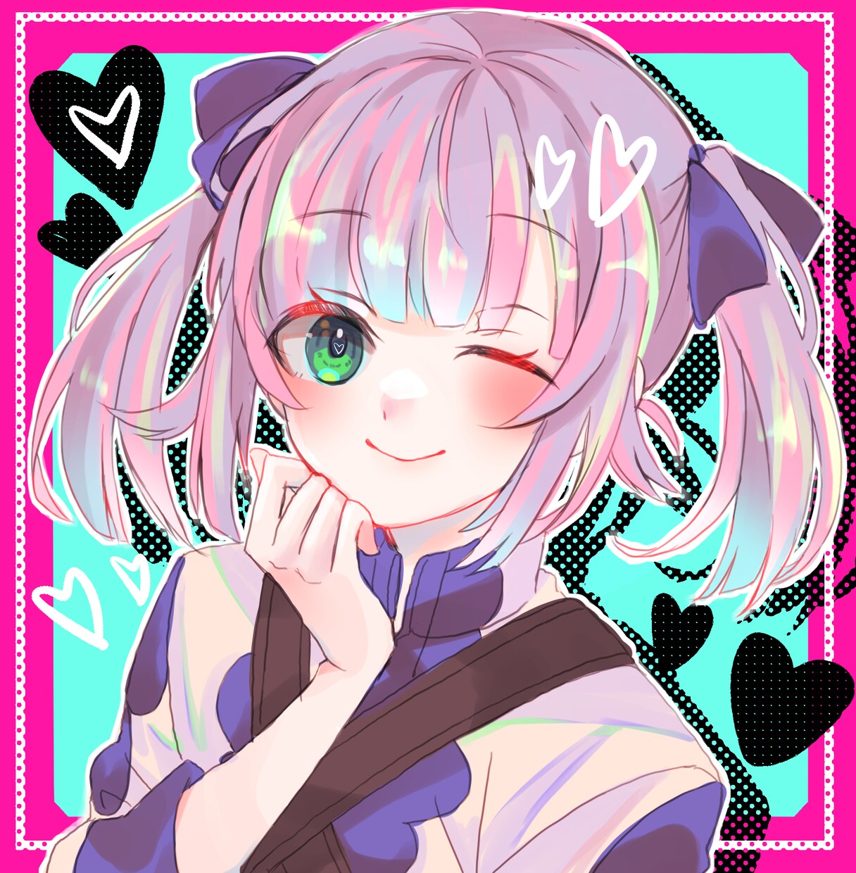 鮮やかで可愛いイラストを制作いたします 商用利用無料！SNSアイコンになどにご利用ください！ イメージ5