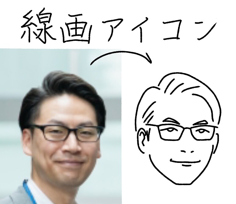モノクロ線画アイコンを作成します 写真を白黒のシンプルな絵に！修正1回までのため格安でご提供 イメージ3