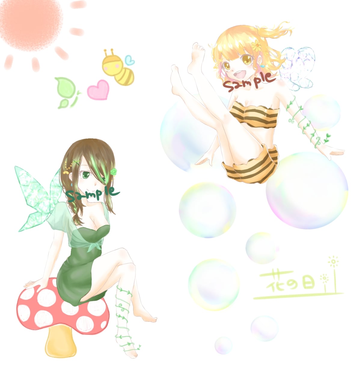 アイコンサイズ、全身サイズ、承ります ミニキャラ、普通、かわいい系ならお任せください！ イメージ3