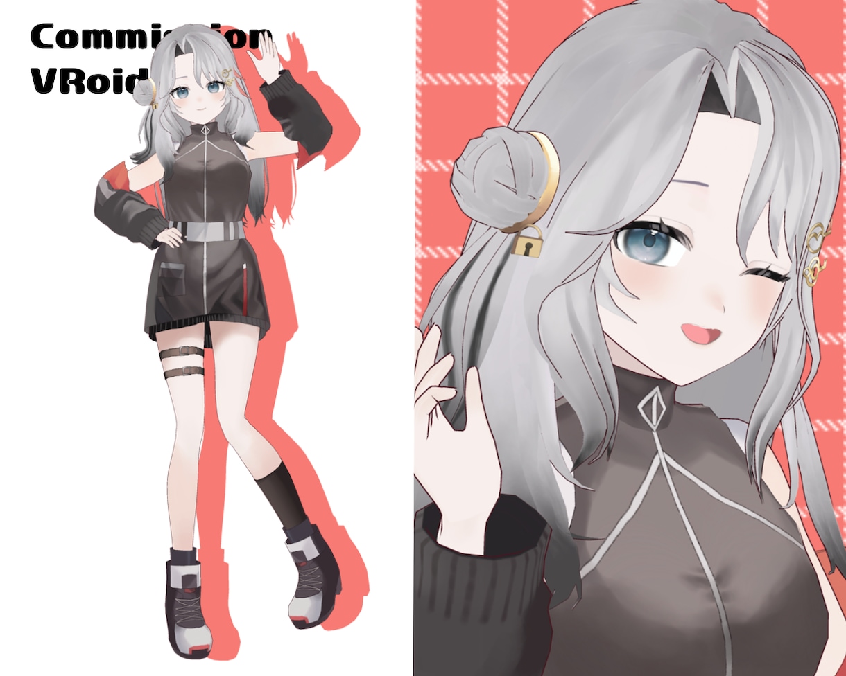 VRoid3Dモデル制作いたします VTuber/VRchatなどで使用可能 イメージ2