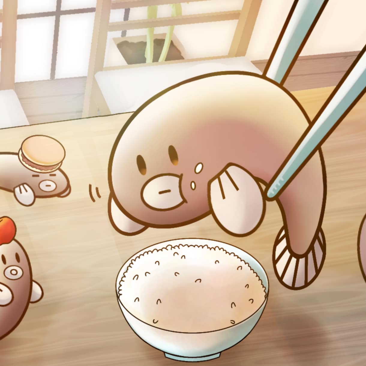ゆるふわでかわいいうなぎイラスト描きます 個性的なアイコンや壁紙作成します イメージ1
