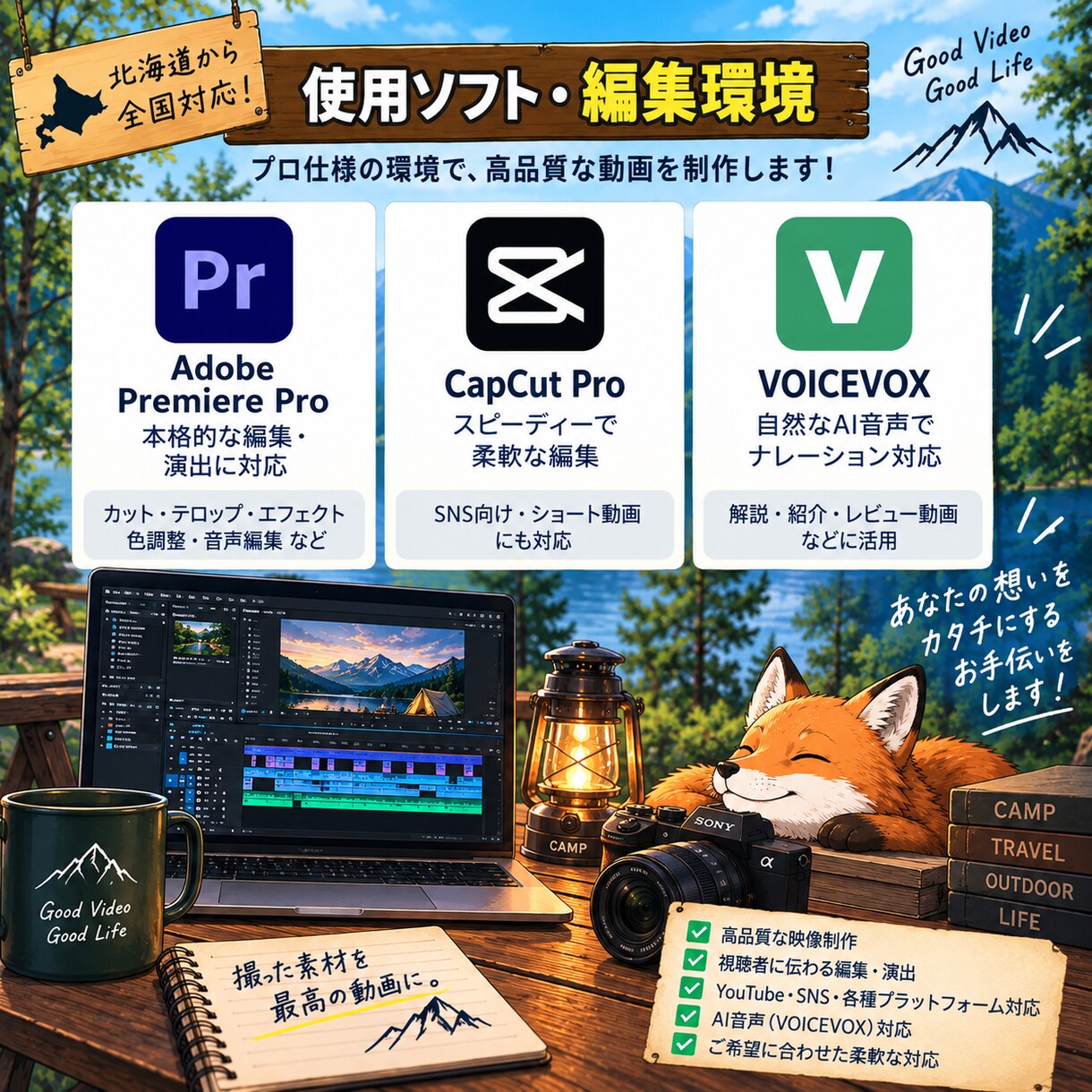 YouTube・Vlog動画を編集します カット・テロップ・BGM・SEまでまとめて対応！ イメージ4