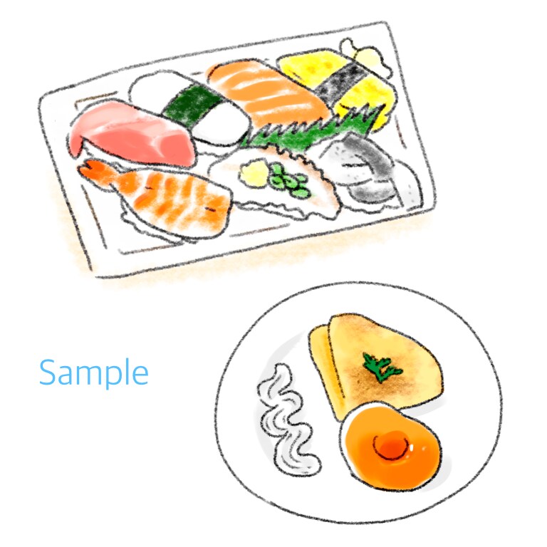 SNSやブログ等に！食べ物イラストお描きします あたたかみのあるタッチで仕上げます。 イメージ2