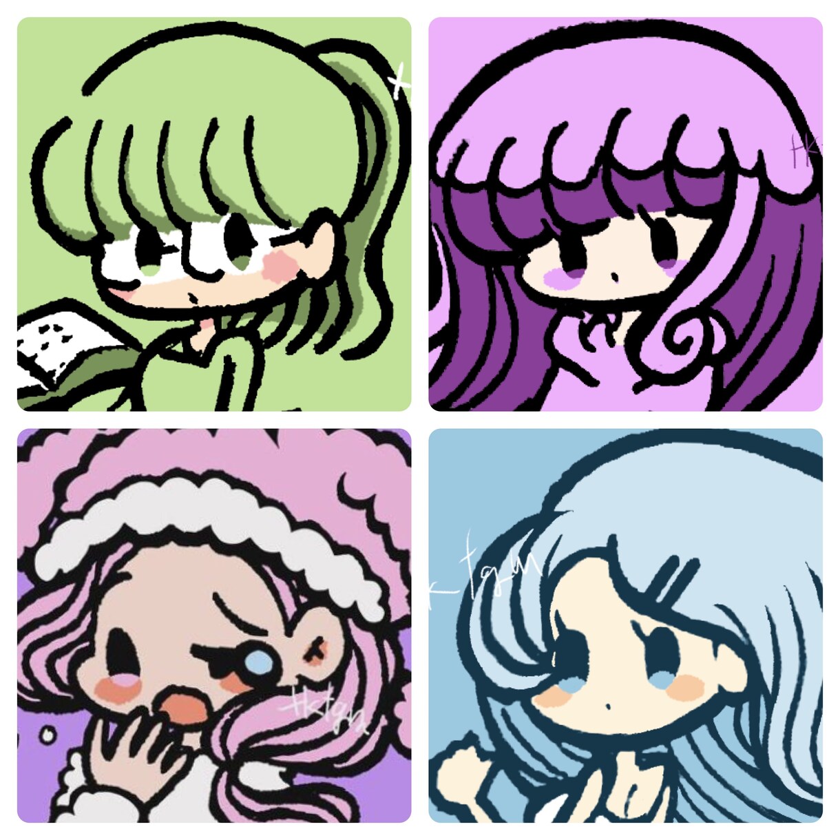 女の子のミニキャラアイコンを作成します あなたのアイコンをひと目見てかわいいと思う絵柄に！ イメージ8