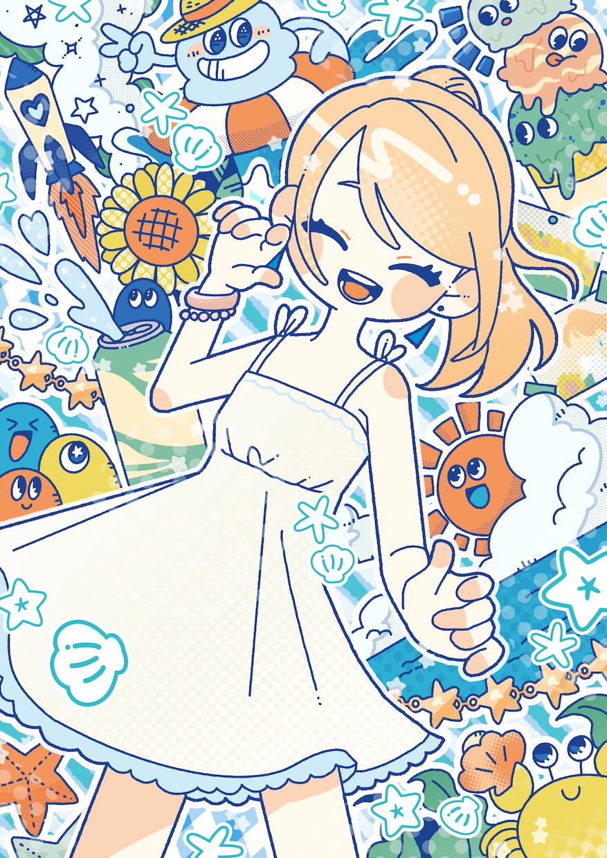 ポップで可愛らしいイラストお描きします イメージをいただいてイラストお描きします！！ イメージ9