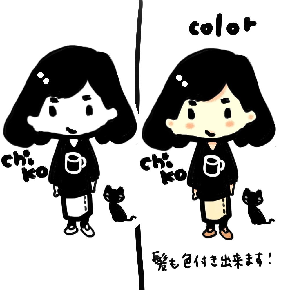 ゆるふわ系似顔絵アイコン描きます 色々なサイズや透過に対応します。 イメージ1