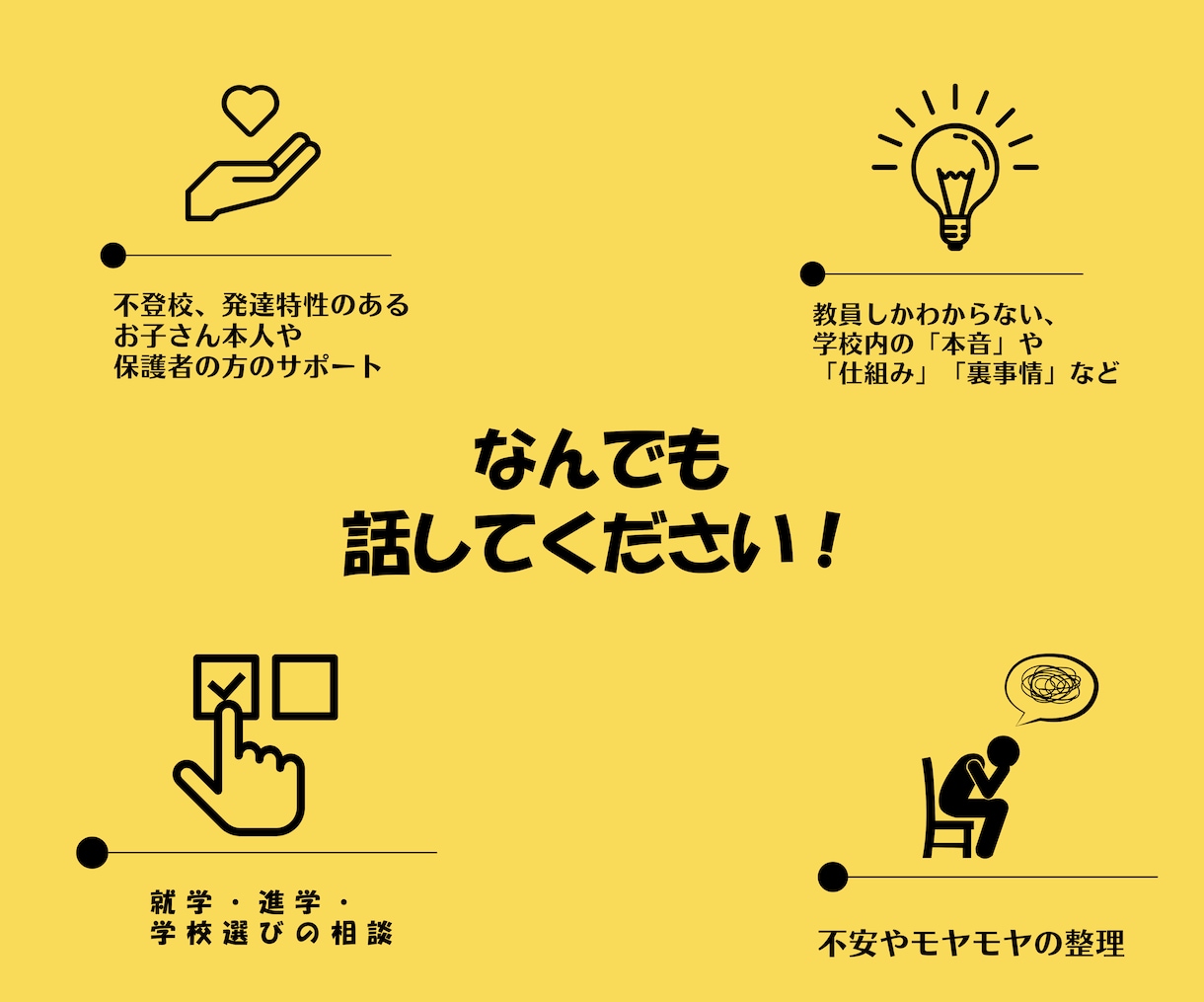 現役の特別支援学校教員がサポートします お子さんの発達特性や不登校相談、専門家に任せてください！ イメージ7