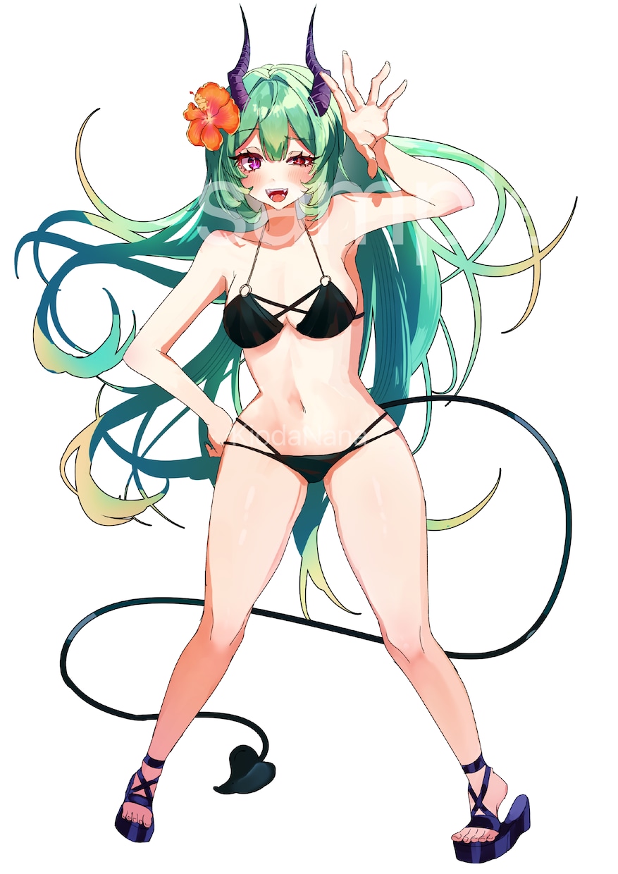 TRPGなどに！水着立ち絵イラスト描きます 水着以外も受け付けております！ お気軽にご相談ください♪ イメージ2