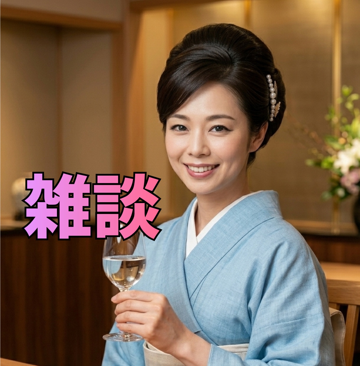 クラブ♡りこ お酒片手に、ゆるっと雑談します 恋バナ、くだらない話、愚痴まで。飲みながら気楽にお喋り♡ イメージ1