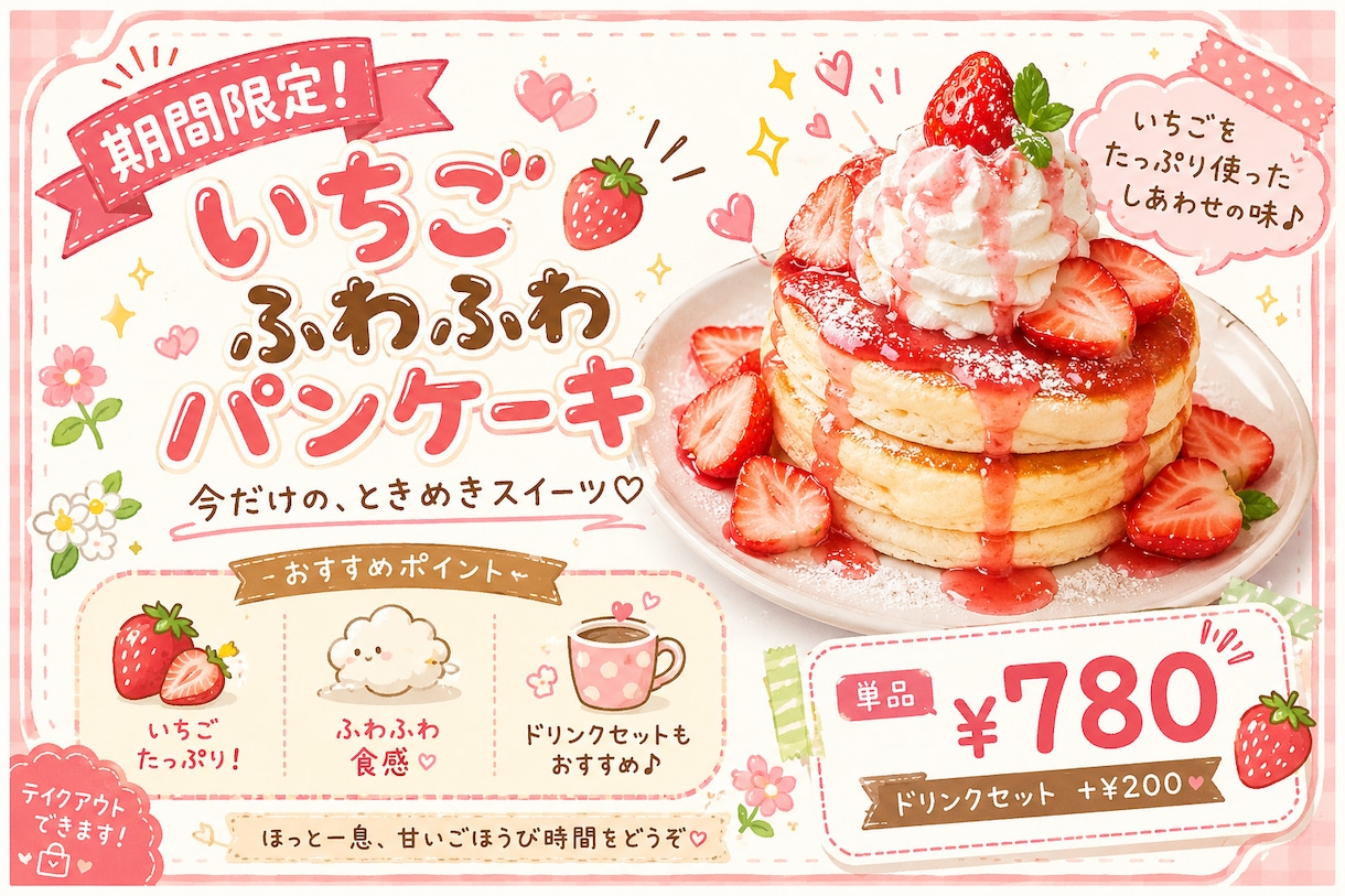 お店のPOP・販促画像を作成します 見やすく伝わる、かわいいPOPを丁寧に制作します！ イメージ2