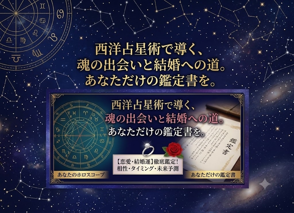 あなただけの占い恋愛鑑定書作成します 異性との出会い、結婚に関して鑑定します。 イメージ1