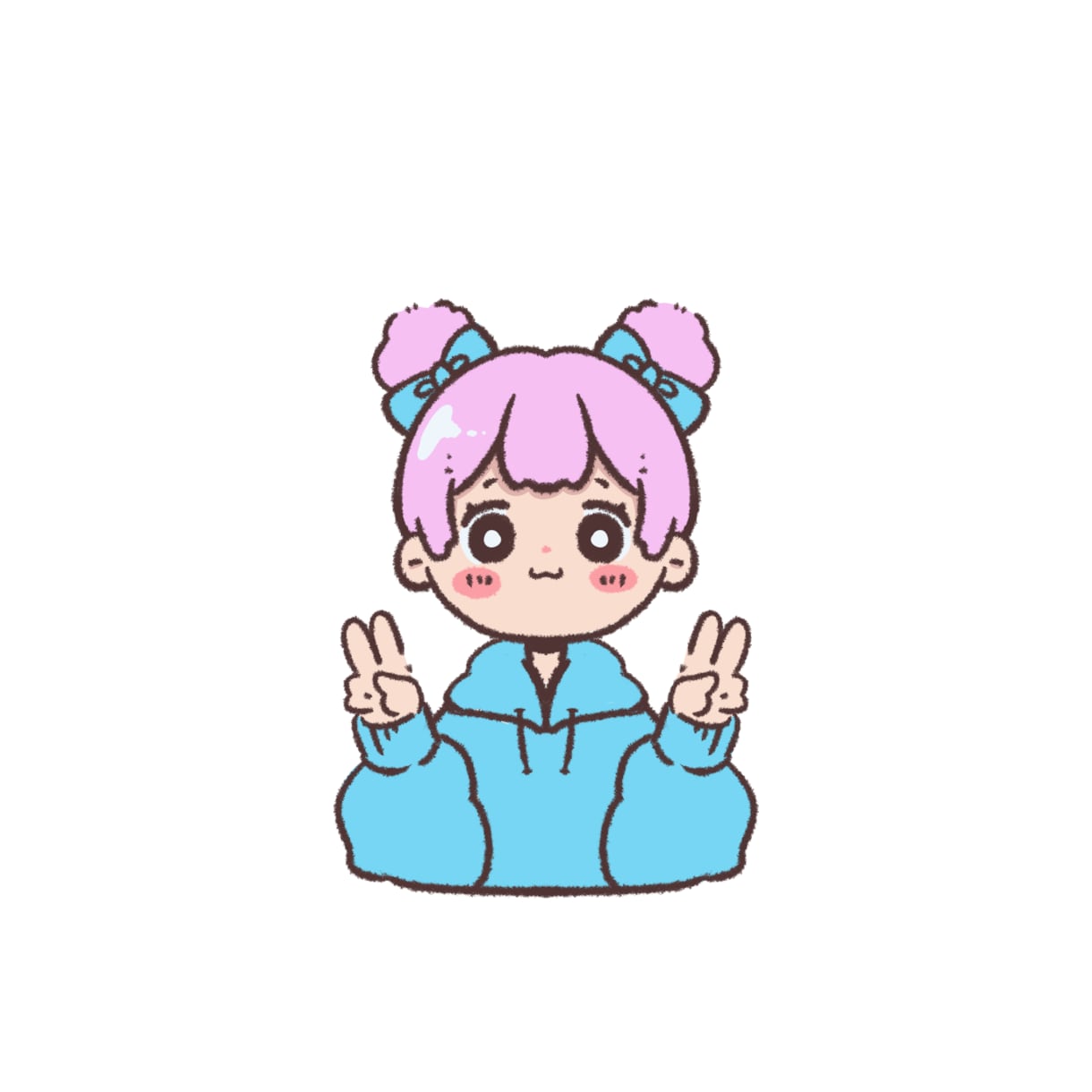 ゆるかわシンプルなイラストお描きします SNSアイコンやブログや雑誌のワンポイントに♡ イメージ4