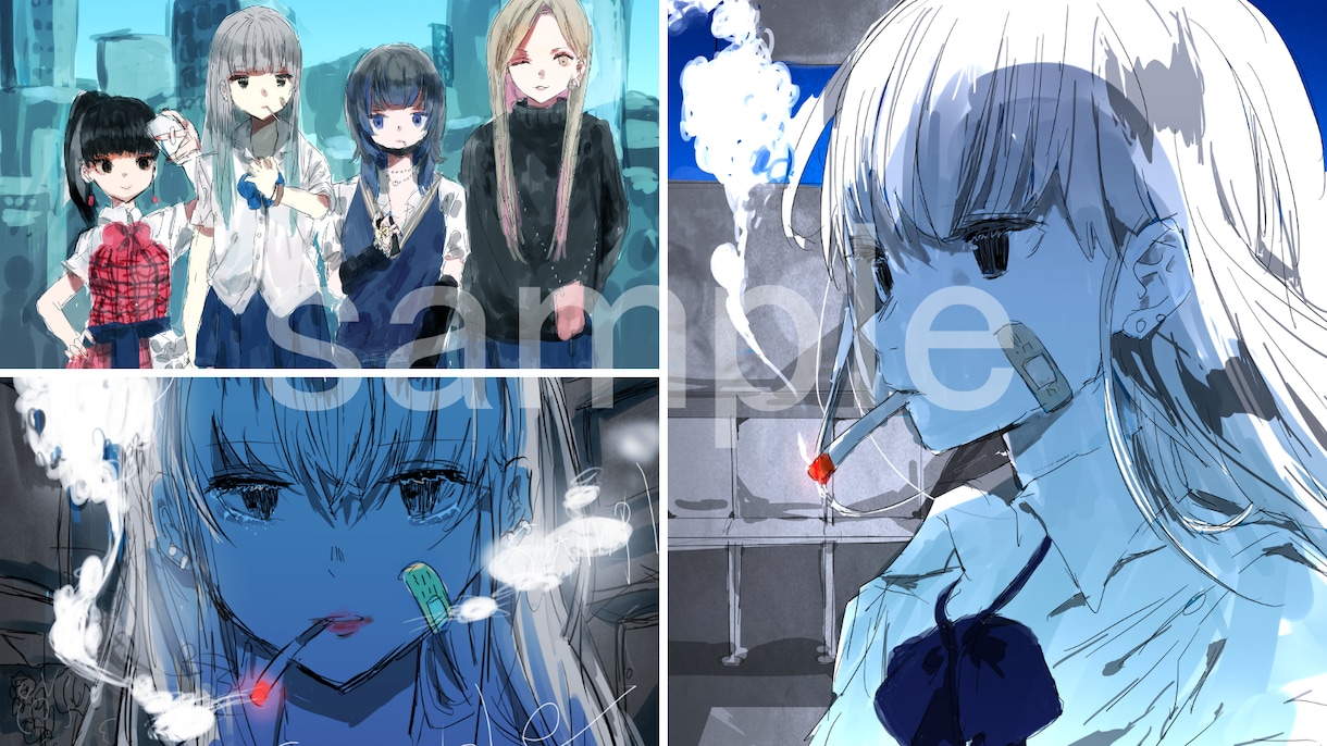 背景全込みでイラスト関係描きます 修正10回可能/動画サムネイル／企画イラストなどに イメージ5