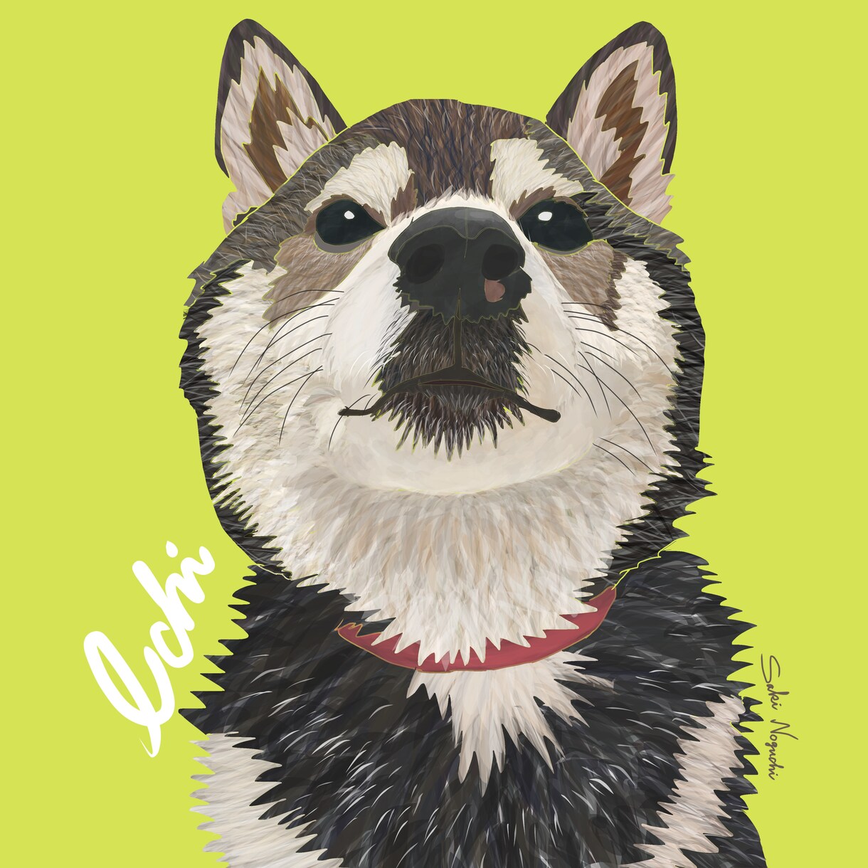データでお渡し♡ペットの似顔絵をアートに描きます SNSのアイコン、グッズへの加工も自由♪ イメージ7