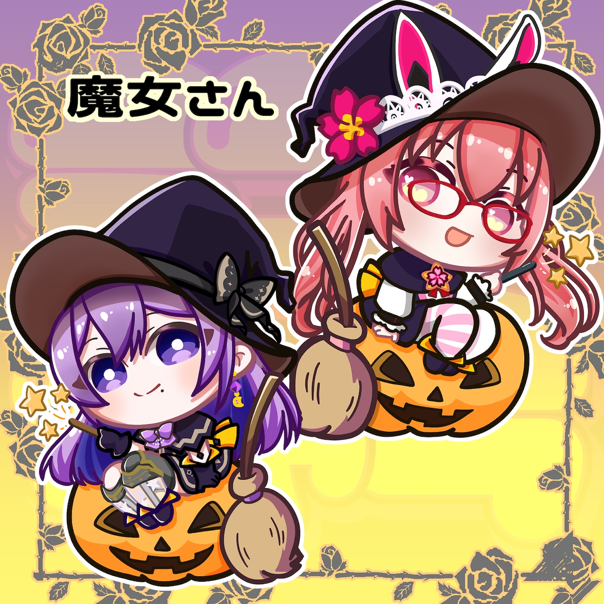 ハロウィンミニキャラ描きます ミニキャラもハロウィン姿になって楽しみましょう イメージ4