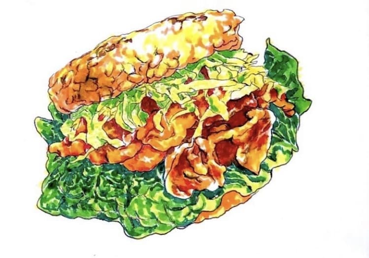 個人飲食店向け｜手描きフードイラスト制作します 美味しそう！を引き出す食べ物イラスト描きます イメージ1