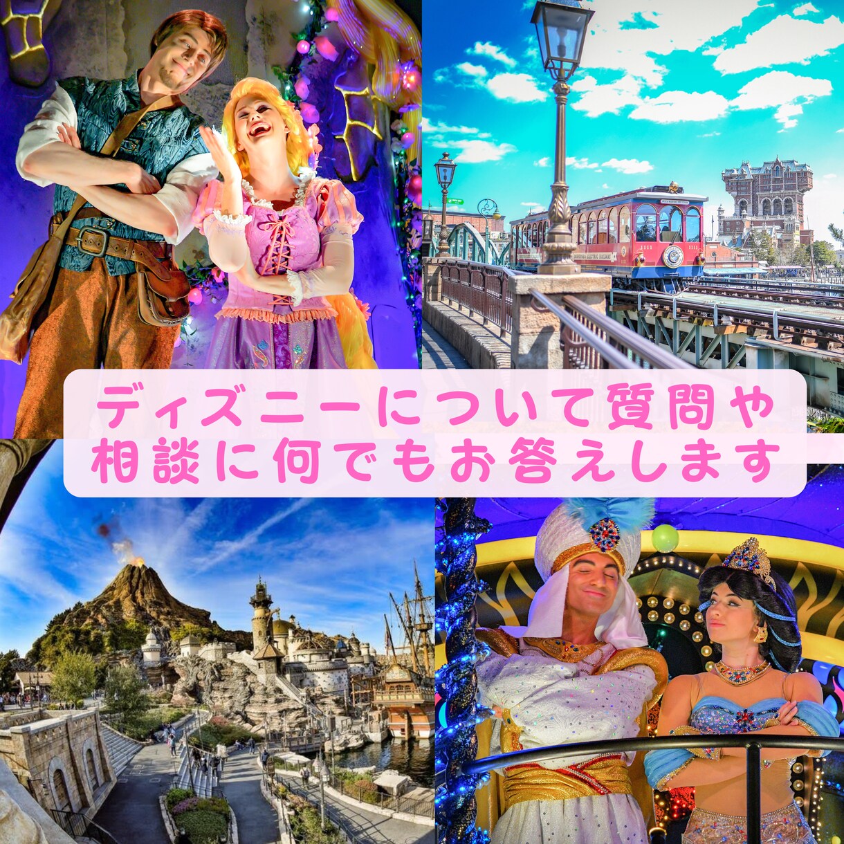 ディズニーに関する質問や相談に全力でのります パークに行く日程決めから相談したい...！というあなたへ イメージ1