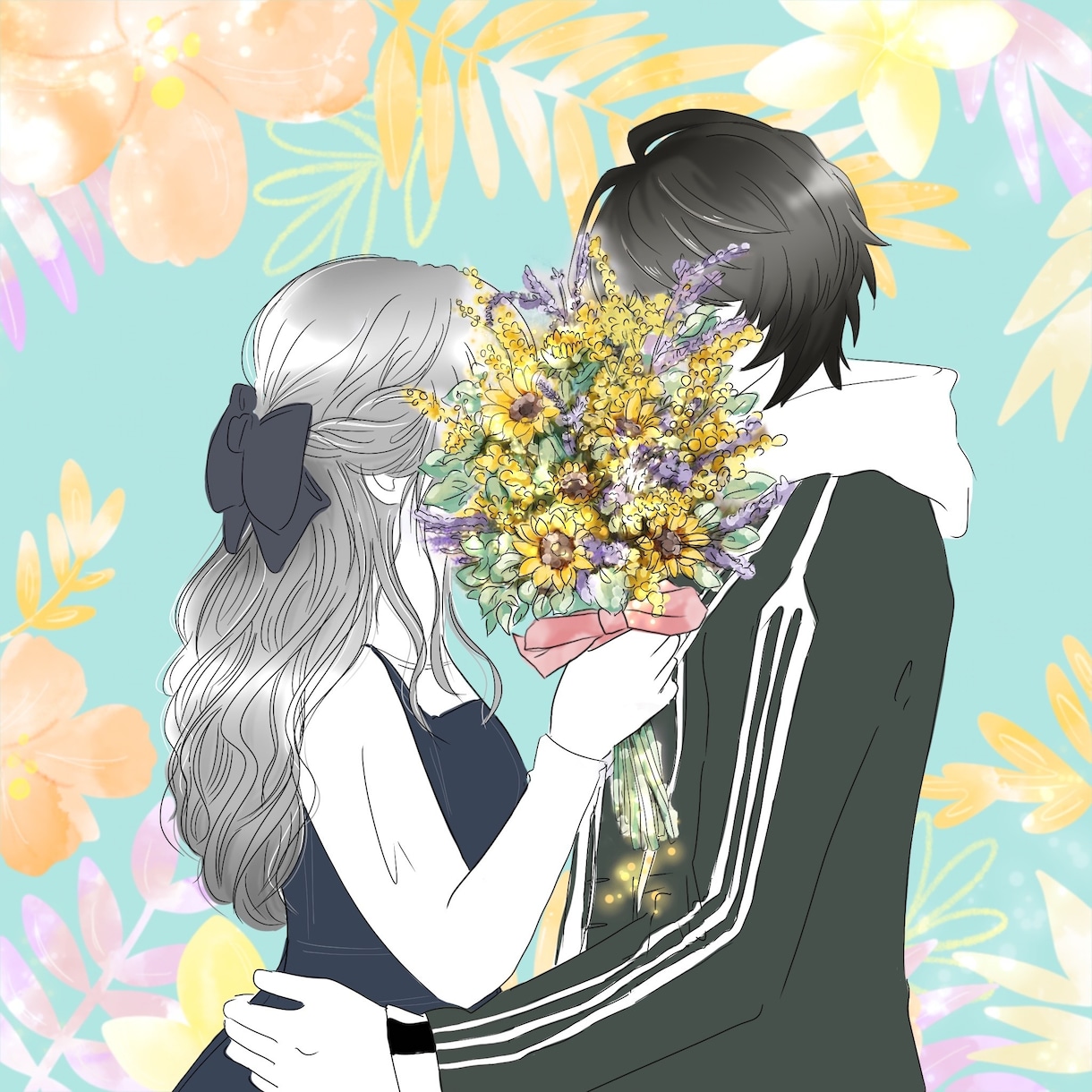 目に留まる花束のお洒落なロゴ/アイコン作成致します 【プラチナ認定】SNSで使えるサンクスページのプレゼント付き イメージ6