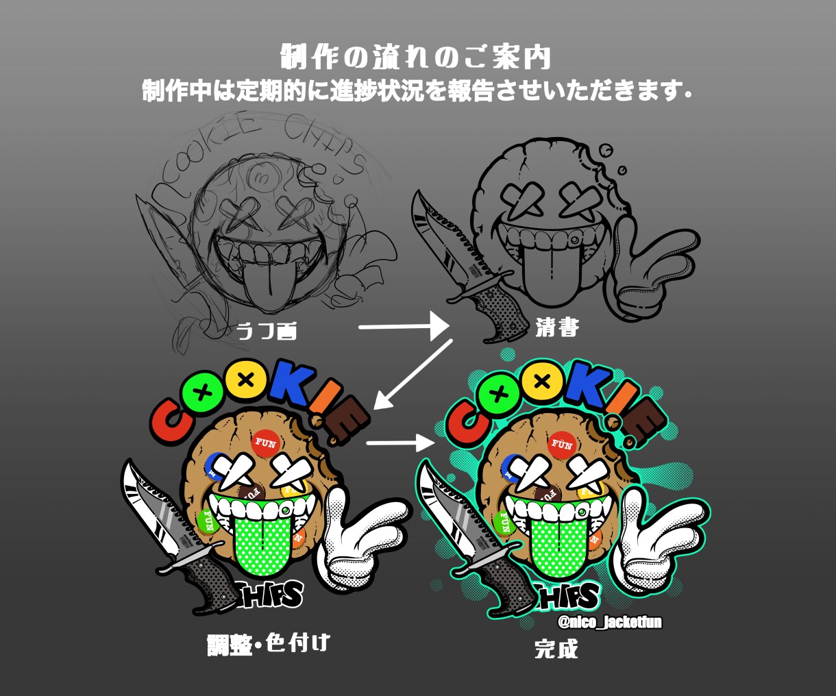 唯一無二のストリートTシャツデザイン作ります 派手で奇抜なデザインで目立っちゃいましょう！ イメージ3